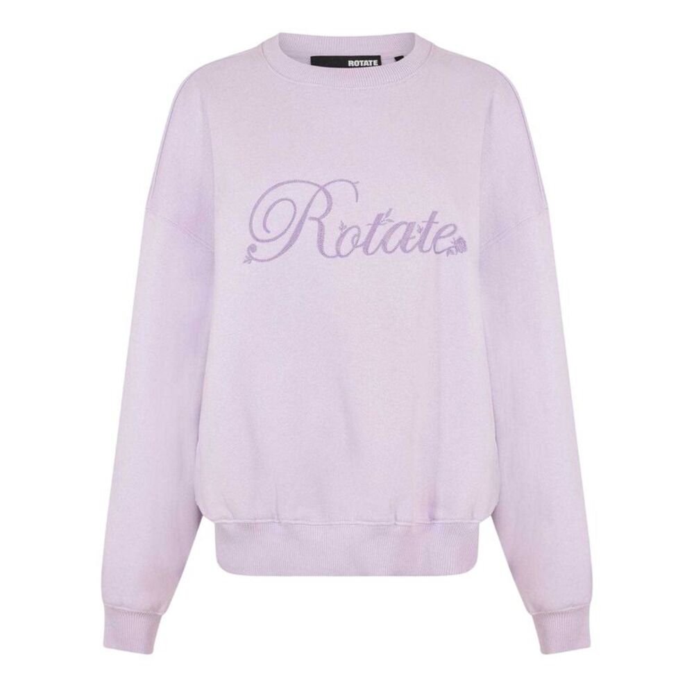 Rotate Sunday Womens/Ladies Embroidered Logo Sweatshirt / Purple